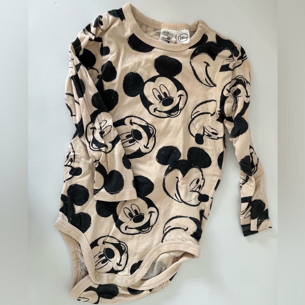 Mickey Mouse long sleeve onesie